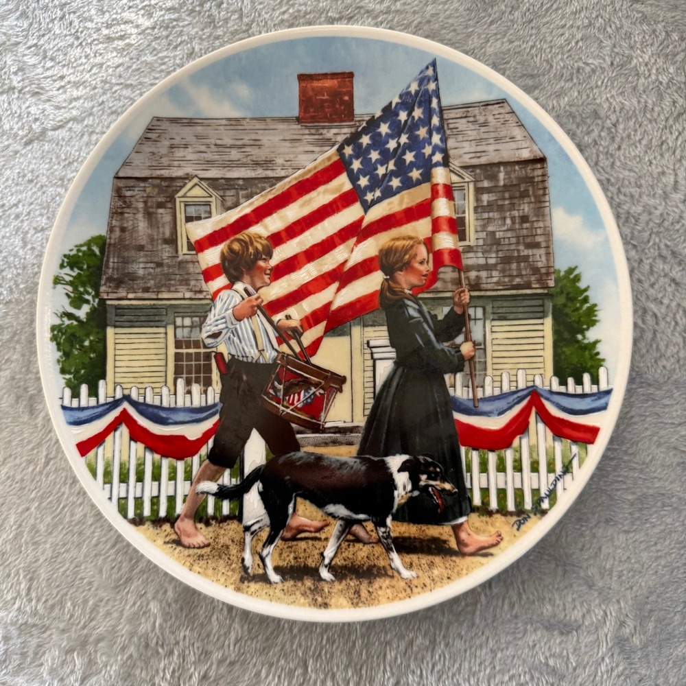Vintage Knowles "The Fourth of July" Limited Edition‎ Collector Plate 1978 USA